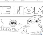 Coloriage Hatchy hatchimals penguala draggles  dessin